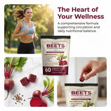 Close-up of Jqewlg Lumivyx Beetroot Wellness Chews in pomegranate berry flavour
