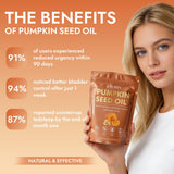 Close-up of JRR Pumpkin Seed Oil & Saw Palmetto Softgels