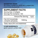 Close-up of JulyDeer Omega 3 Fish Oil softgels