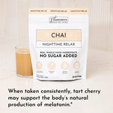 Close-up of JUST INGREDIENTS Chai Nighttime daily wellness Drink ingredients