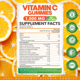 Close-up of Just Nutrients Vitamin C Gummies with orange flavour
