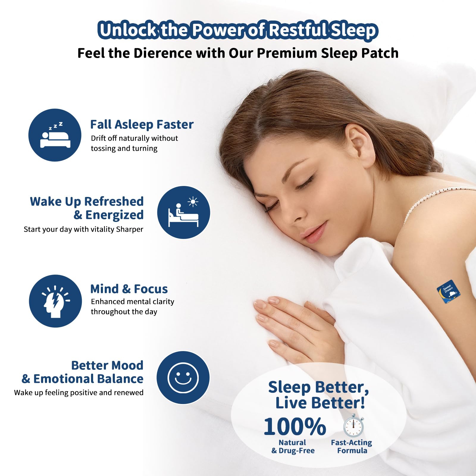 Close-up of Kaeruw Plant-Based Sleep Patch showing texture