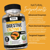 Close-up of Kaya Naturals daily Enzymes 50g capsule