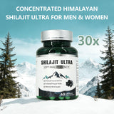 Close-up of KEGECOL Shilajit Capsules showing ingredients