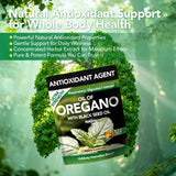Close-up of KEHLUSTY Oregano Oil & Black Seed Oil Softgels