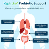 Close-up of Keptrohy Probiotic Supplement capsules