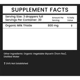 Close-up of Khroma Organic Milk Thistle Tincture ingredients