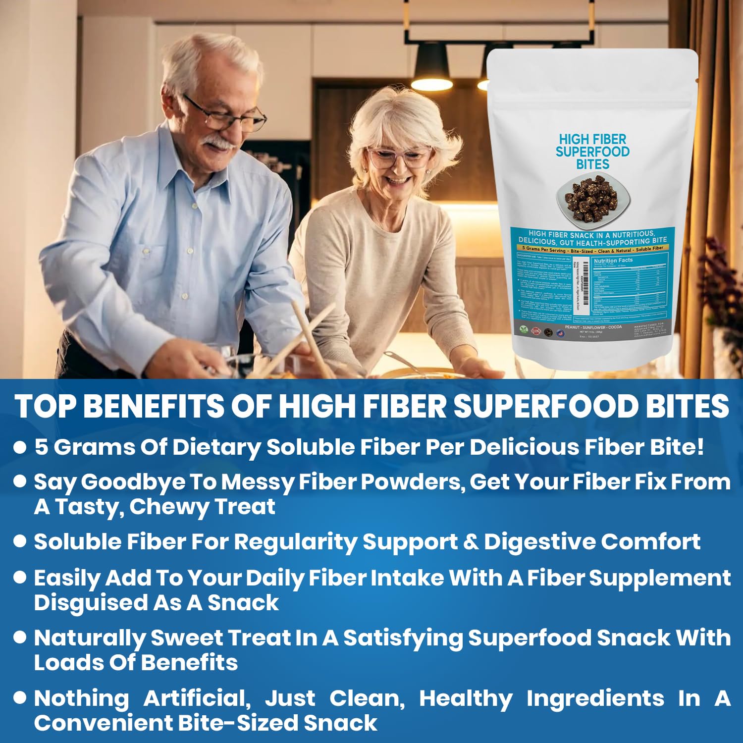 Close-up of Kidney Restore High Fiber Superfood Bites showing texture