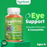 Close-up of Kids Eye Support Gummies showing berry flavour