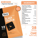 Close-up of Klova Sleep Patch on skin