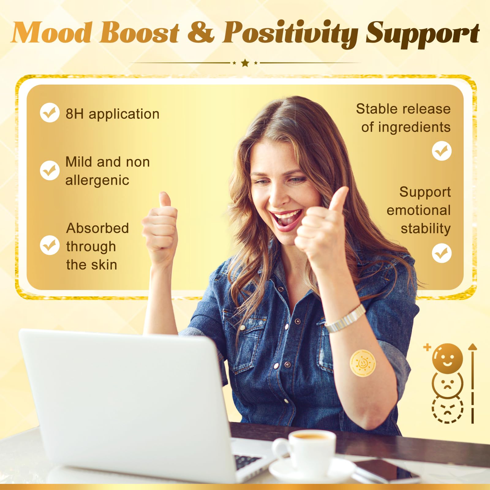 Close-up of KMLWXD 5-HTP Mood Support Patch
