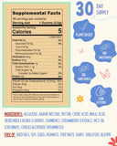 Close-up of Krunchy Kids Vitamin D3 Gummies showing soft texture