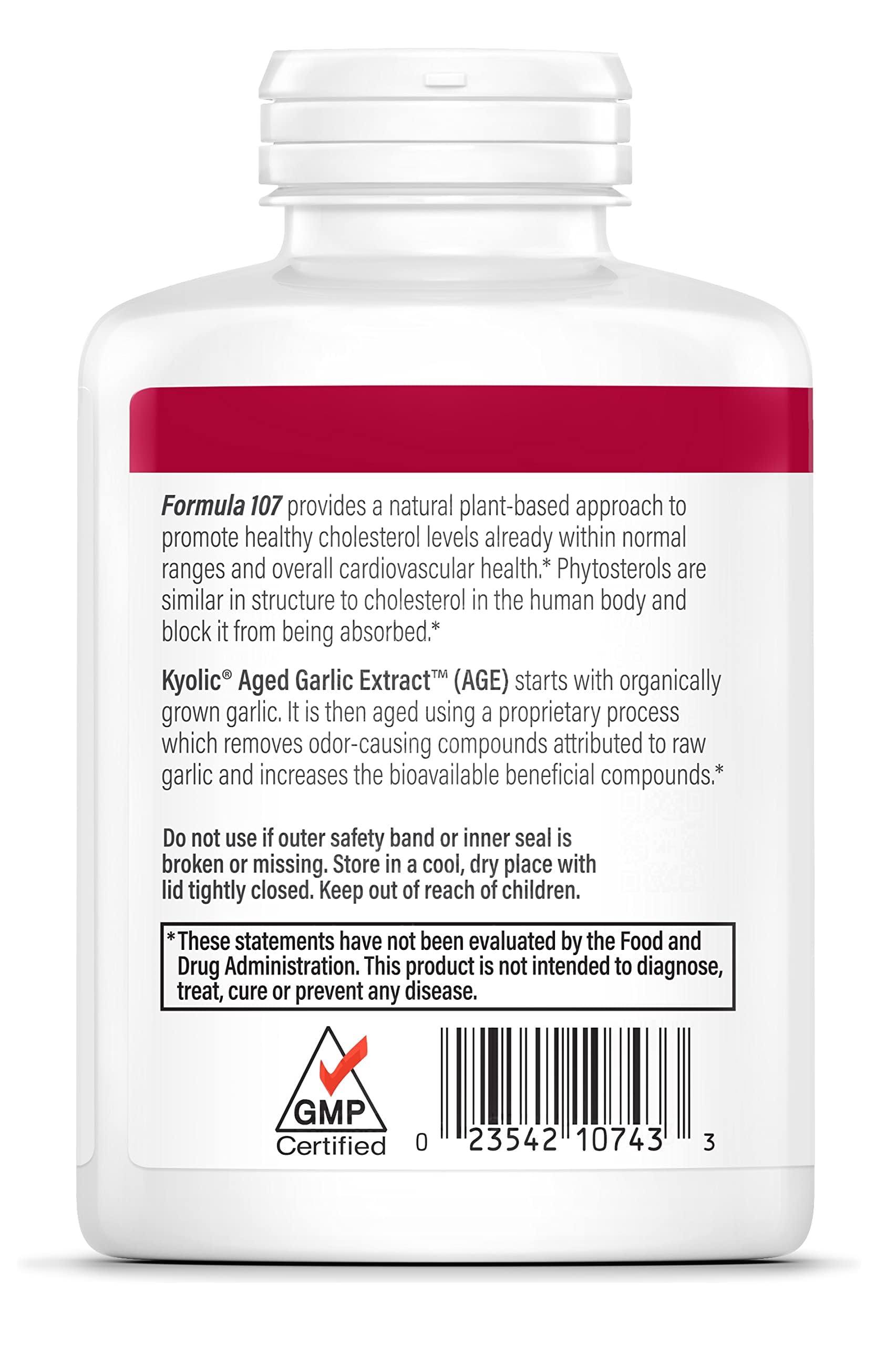 Close-up of Kyolic Aged Garlic Extract capsules