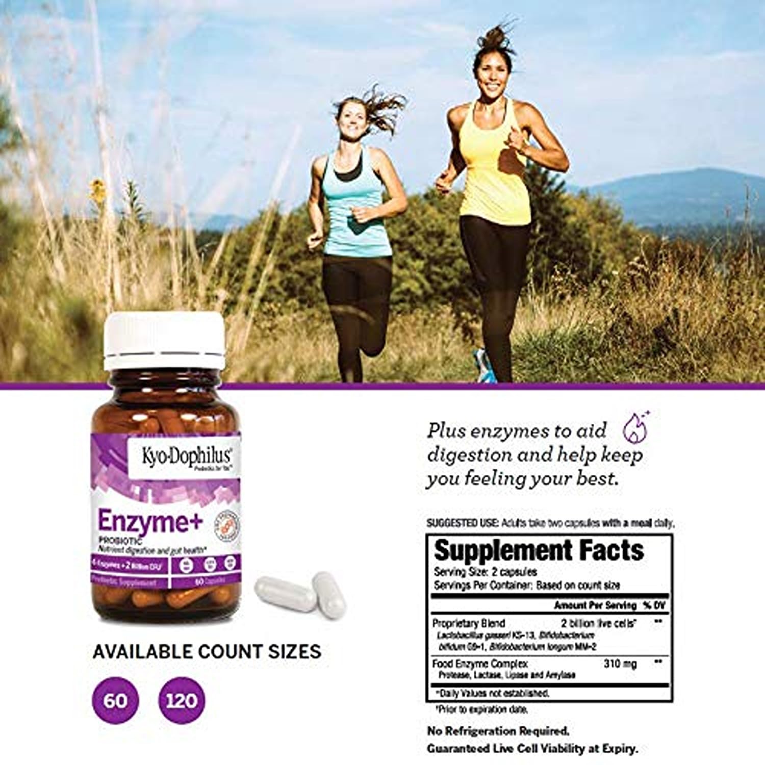 Close-up of Kyolic Kyo-Dophilus Probiotic capsules