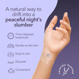 Close-up of Laki Naturals Sleep Dreams Patch with ingredients listed