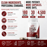 Close-up of Leaping Lynx Beef Liver Capsules