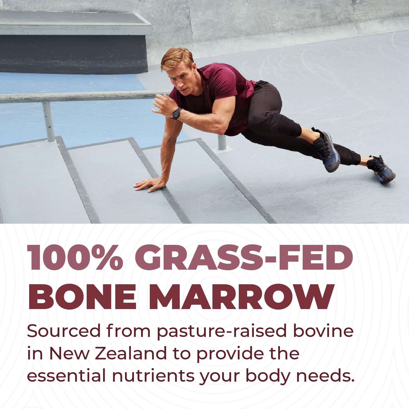 Close-up of Left Coast Performance Bovine Bone Marrow Capsules
