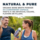 Close-up of Left Coast Performance Organic Bone Broth Capsules