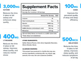 Close-up of LEGION Lunar Sleep Aid chewables showing ingredients