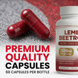 Close-up of LEMELI BEETROOT Beetroot Capsules showing details