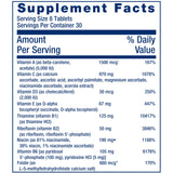 Close-up of Life Extension Mix™ Blended Vitamin & Mineral Supplement tablets
