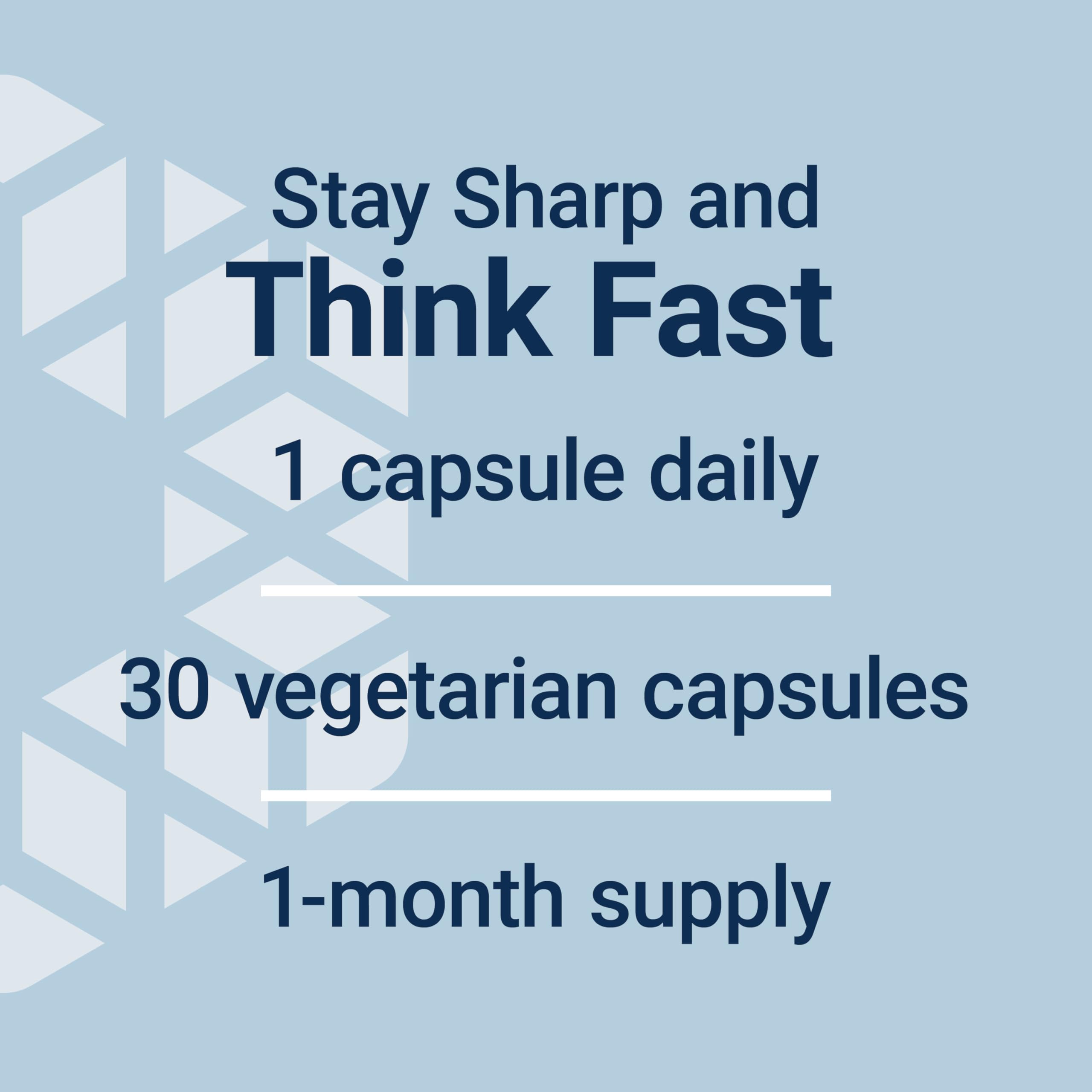 Close-up of Life Extension Quick Brain Nootropic capsules
