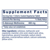 Close-up of Life Extension SAMe 400mg tablet showcasing size and shape