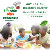 Close-up of Lifeable Probiotic Gummies showing raspberry flavour