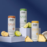 Close-up of Lime Margarita can from LEILO Kava Kava Mocktail