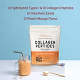 Close-up of Live Conscious Collagen Peptides Chocolate powder