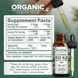 Close-up of Live Wise Naturals Vitamin D3 K2 Drops liquid