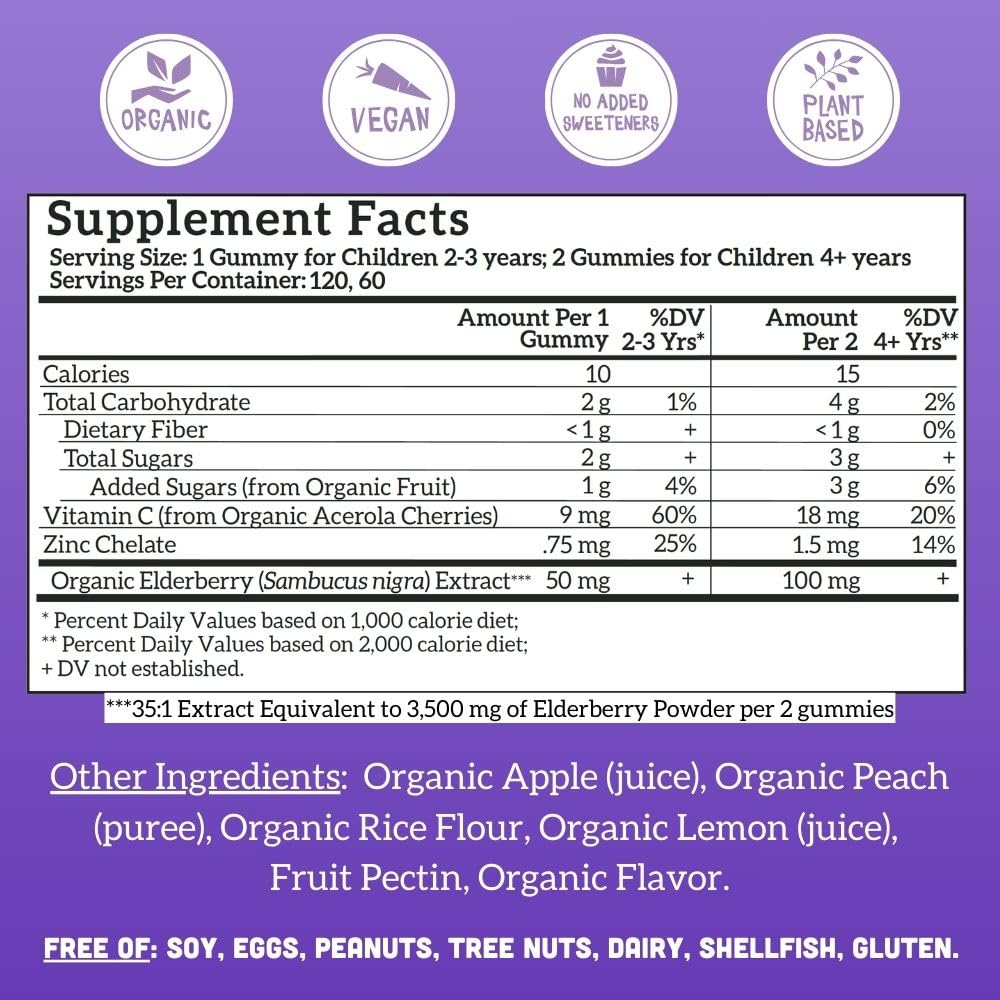 Close-up of Llama Naturals Elderberry Gummies showing gummy texture