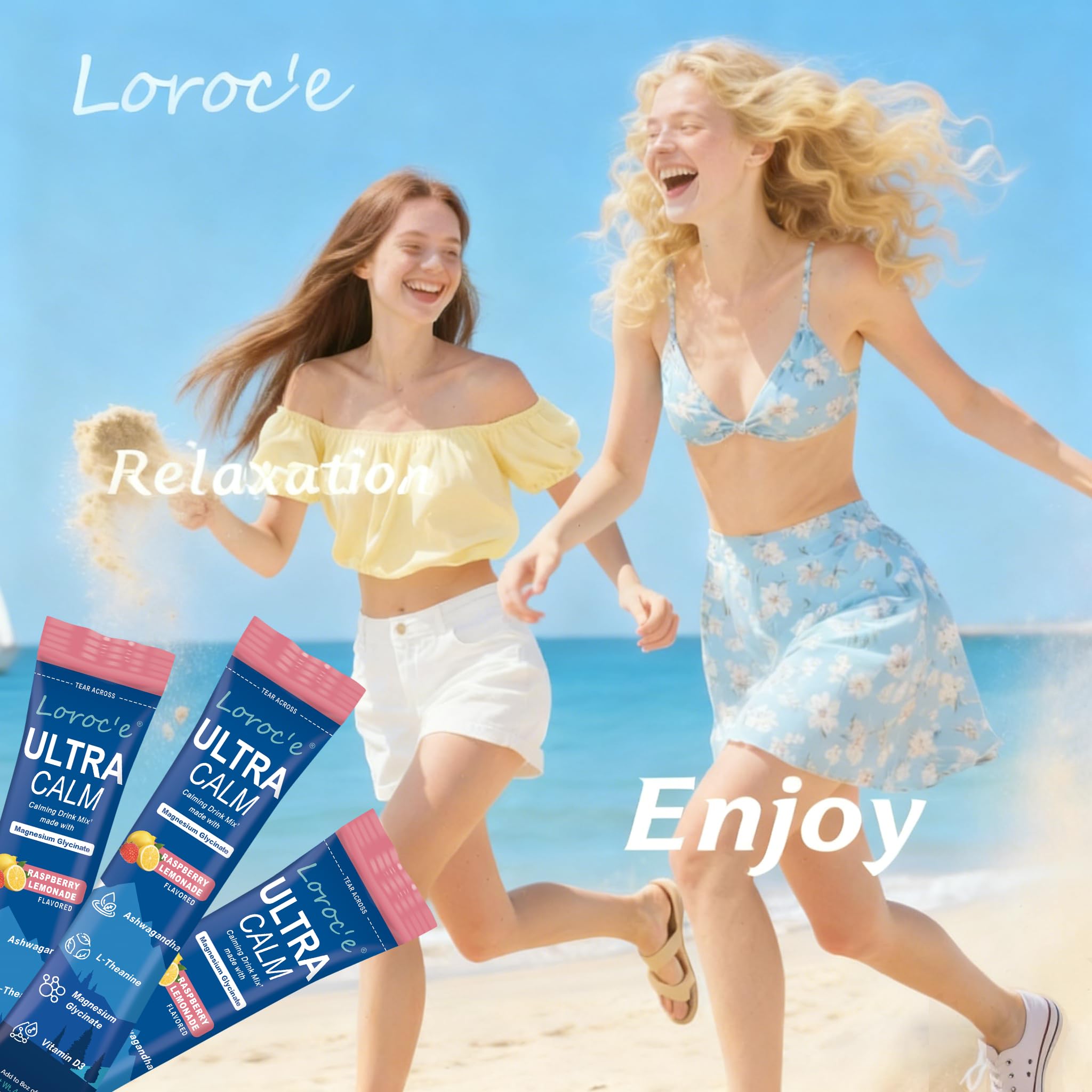 Close-up of Loroc'e Ultracalm ingredients list