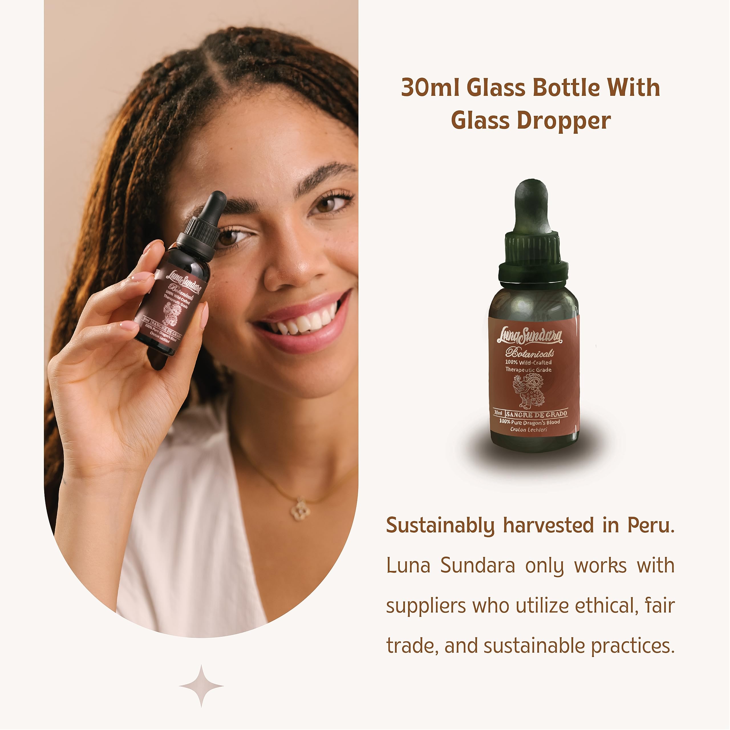 Close-up of Luna Sundara Dragon's Blood Resin liquid texture