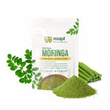 Close-up of MAPL Organic Moringa Leaf Powder texture