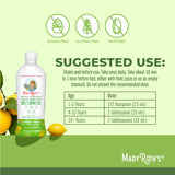 Close-up of MARYRUTH'S Extra Strength Liquid Nighttime Multimineral label