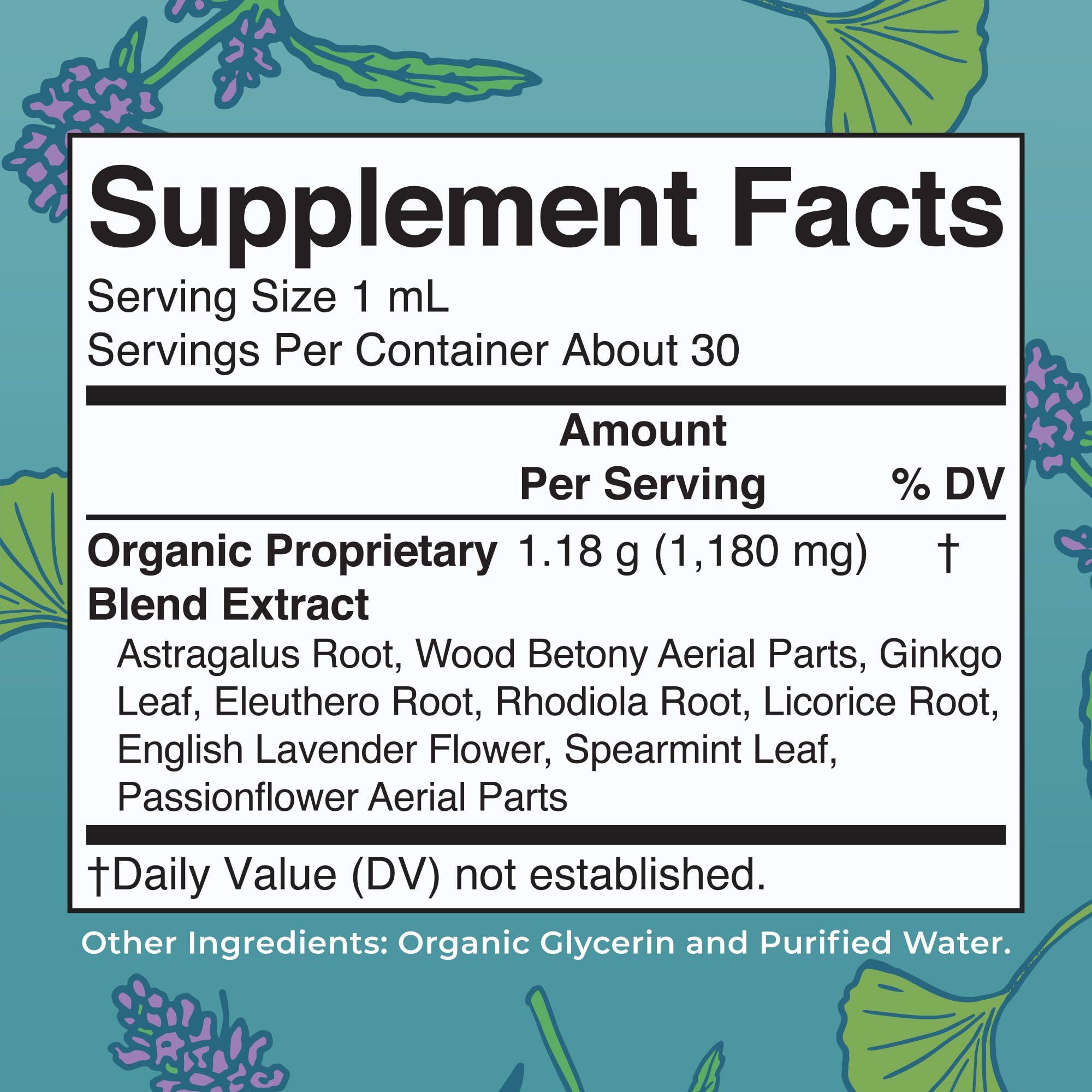 Close-up of MARYRUTH'S Kids Focus Attention Liquid Drops bottle