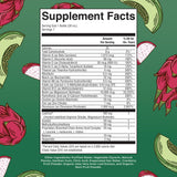 Close-up of MARYRUTH'S Lustriva Hair Growth Multivitamin single-serve bottle