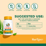 Close-up of MARYRUTH'S Lutein Gummies citrus flavour