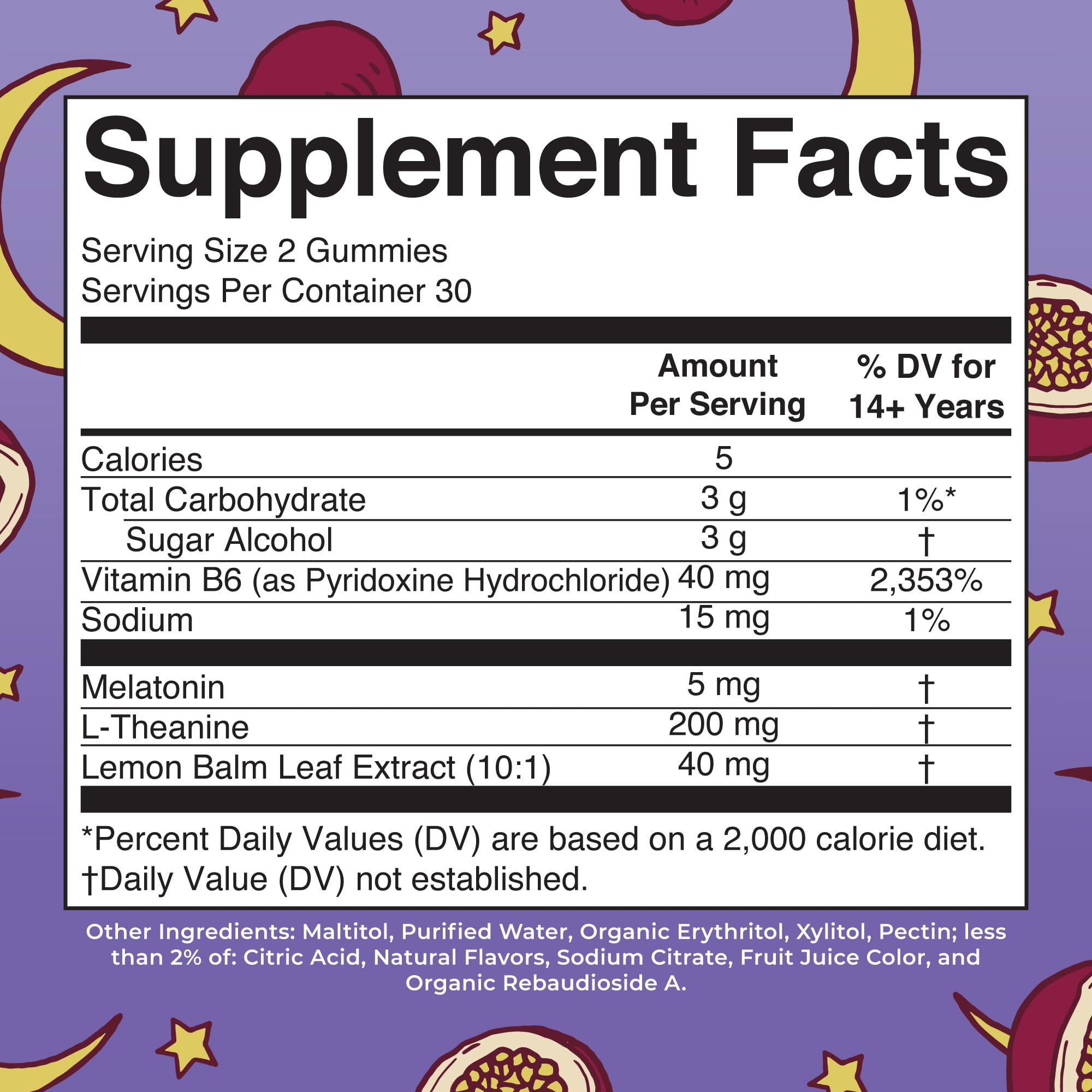 Close-up of MARYRUTH'S Melatonin 5mg Sleep Gummies showing texture