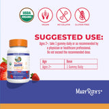 Close-up of MARYRUTH'S Organic Vitamin D3 Gummies, showing texture