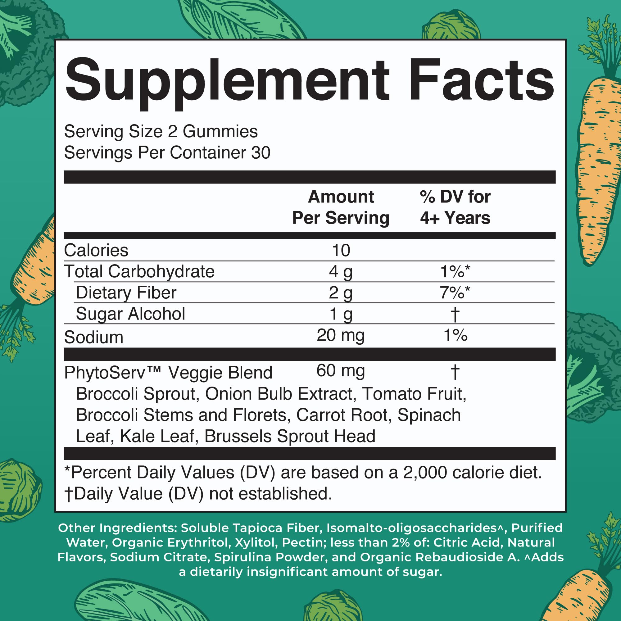 Close-up of MARYRUTH'S Super Greens Gummies showing texture