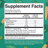 Close-up of MARYRUTH'S Super Greens Gummies showing texture