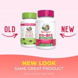 Close-up of MARYRUTH'S Vitamin D3 & B12 Gummies showing gummy texture