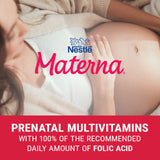 Close-up of Materna multivitamin tablet