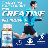 Close-up of MaxHemp Creatine Monohydrate Gummies showing blueberry flavour
