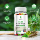 Close-up of MaxHemp Hemp Gummies tropical fruit flavour