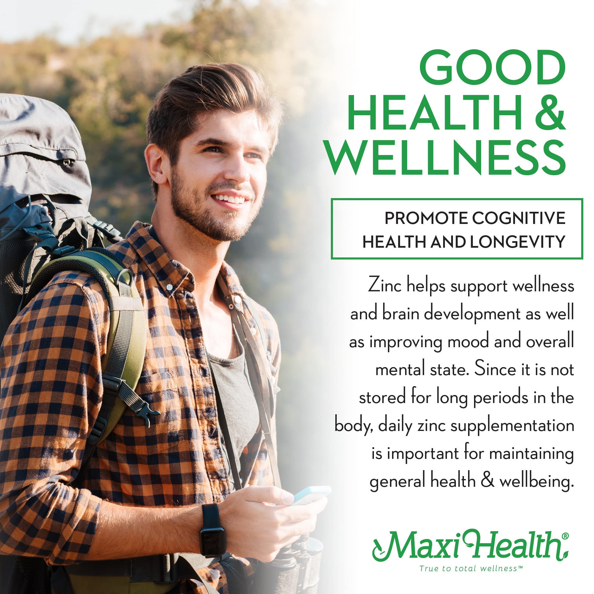 Close-up of Maxi Health Zinc Lozenges Cherry Flavour