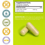 Close-up of MaxX Labs Apple Cider Vinegar Capsules