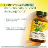 Close-up of MegaFood Ashwagandha mini tablets